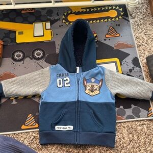 Paw Patrol Chase 02 Hoodie - Navy, Light Blue, and Gray